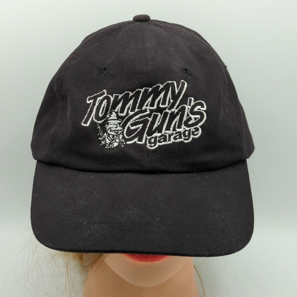 RARE Vintage Tommy Gun's Garage Chicago Dinner Theater Hat Cap Black KC